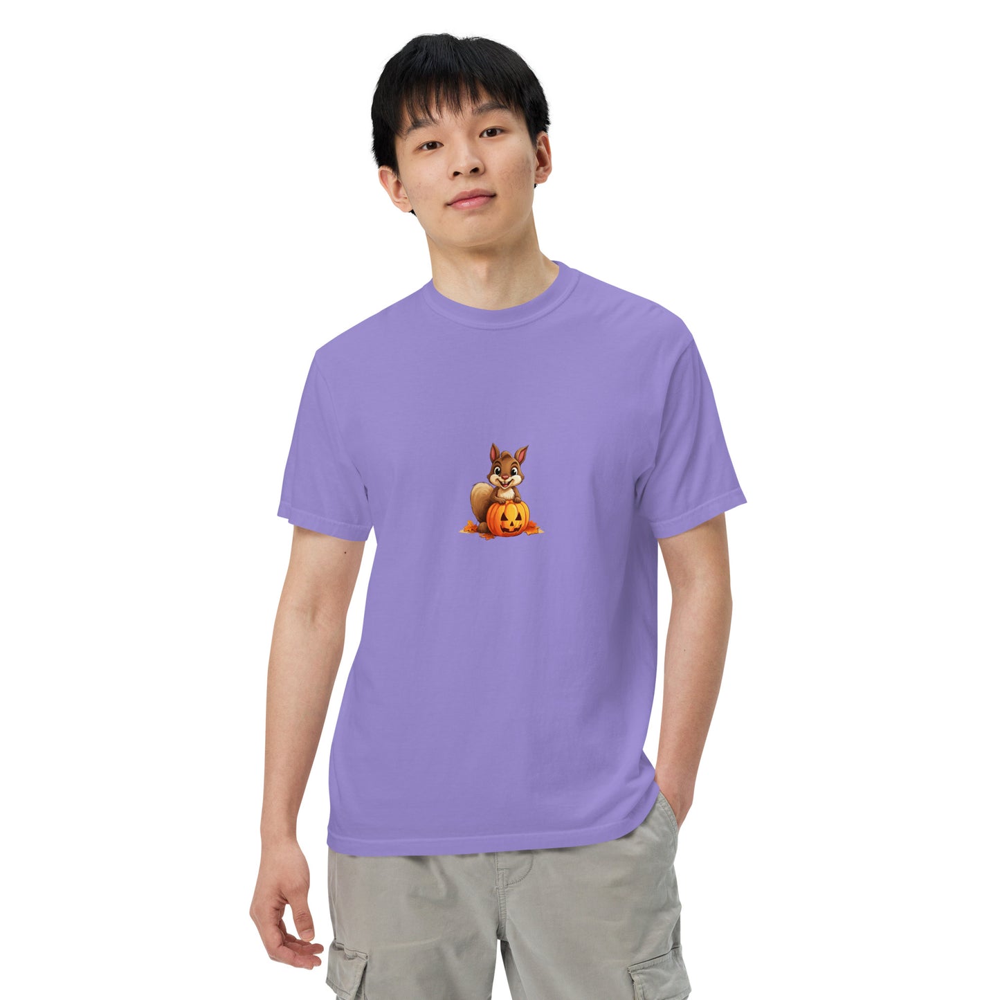 Halloween Squirrell Adult garment-dyed heavyweight t-shirt
