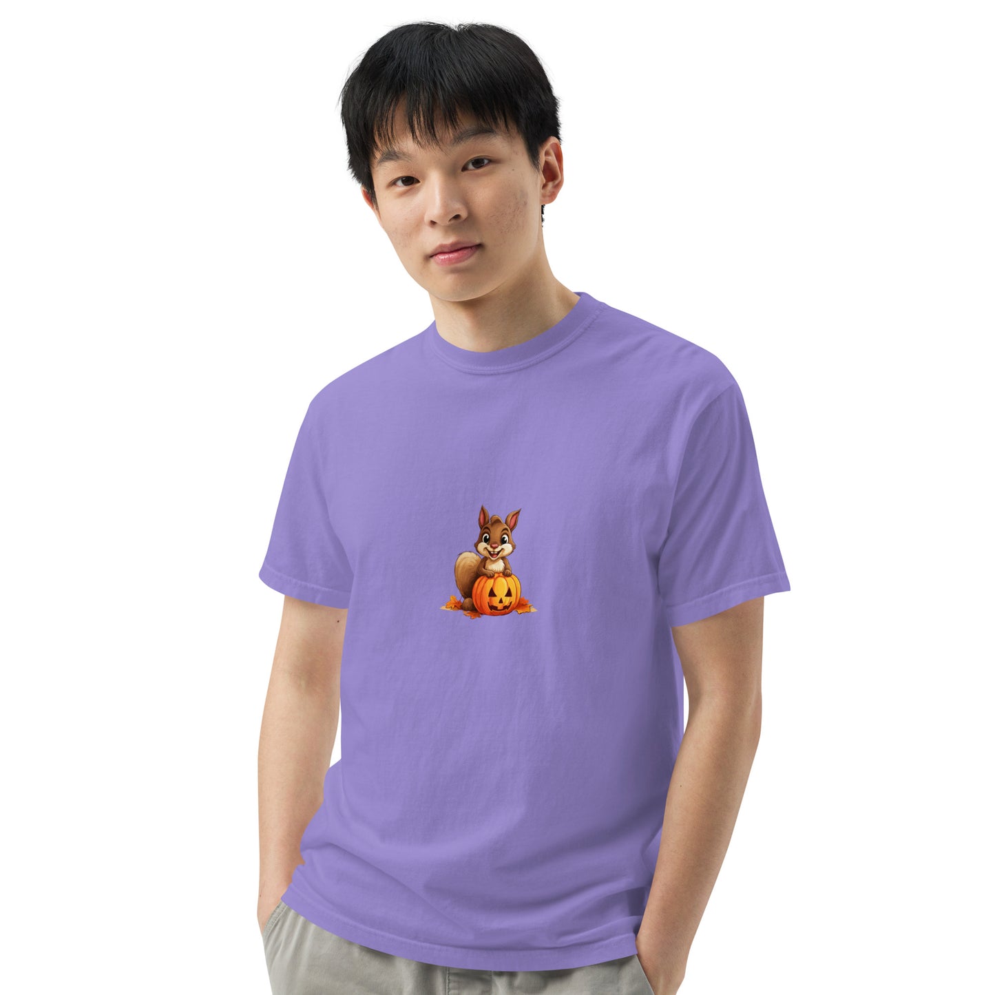 Halloween Squirrell Adult garment-dyed heavyweight t-shirt