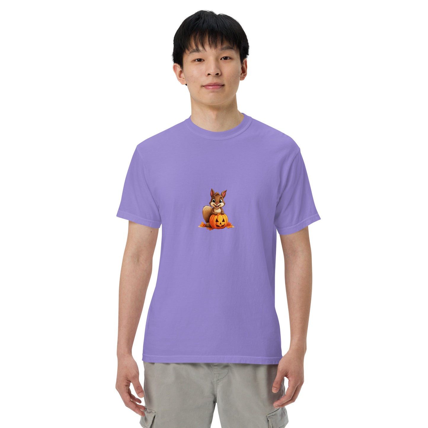Halloween Squirrell Adult garment-dyed heavyweight t-shirt
