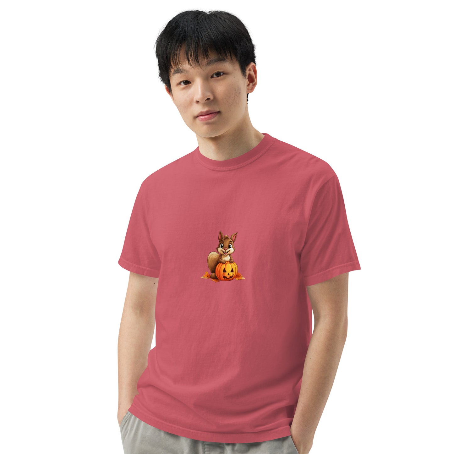 Halloween Squirrell Adult garment-dyed heavyweight t-shirt