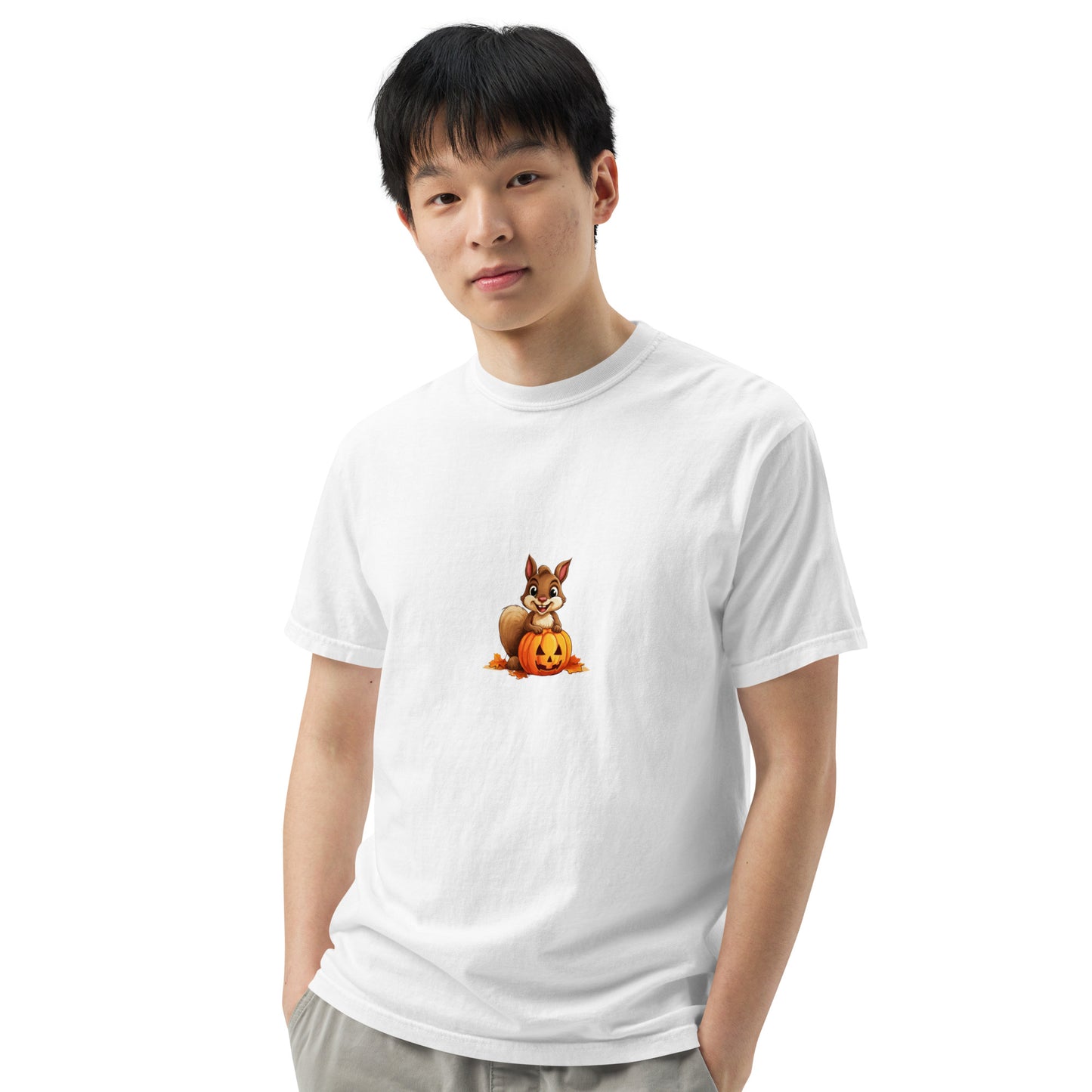 Halloween Squirrell Adult garment-dyed heavyweight t-shirt