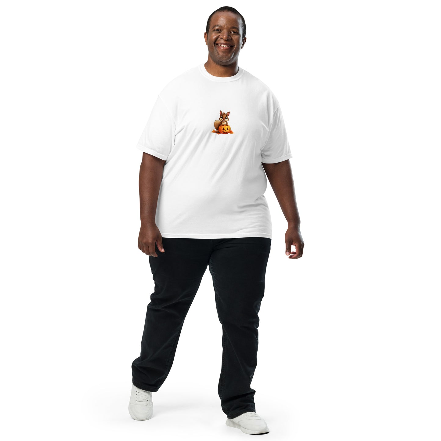 Halloween Squirrell Adult garment-dyed heavyweight t-shirt