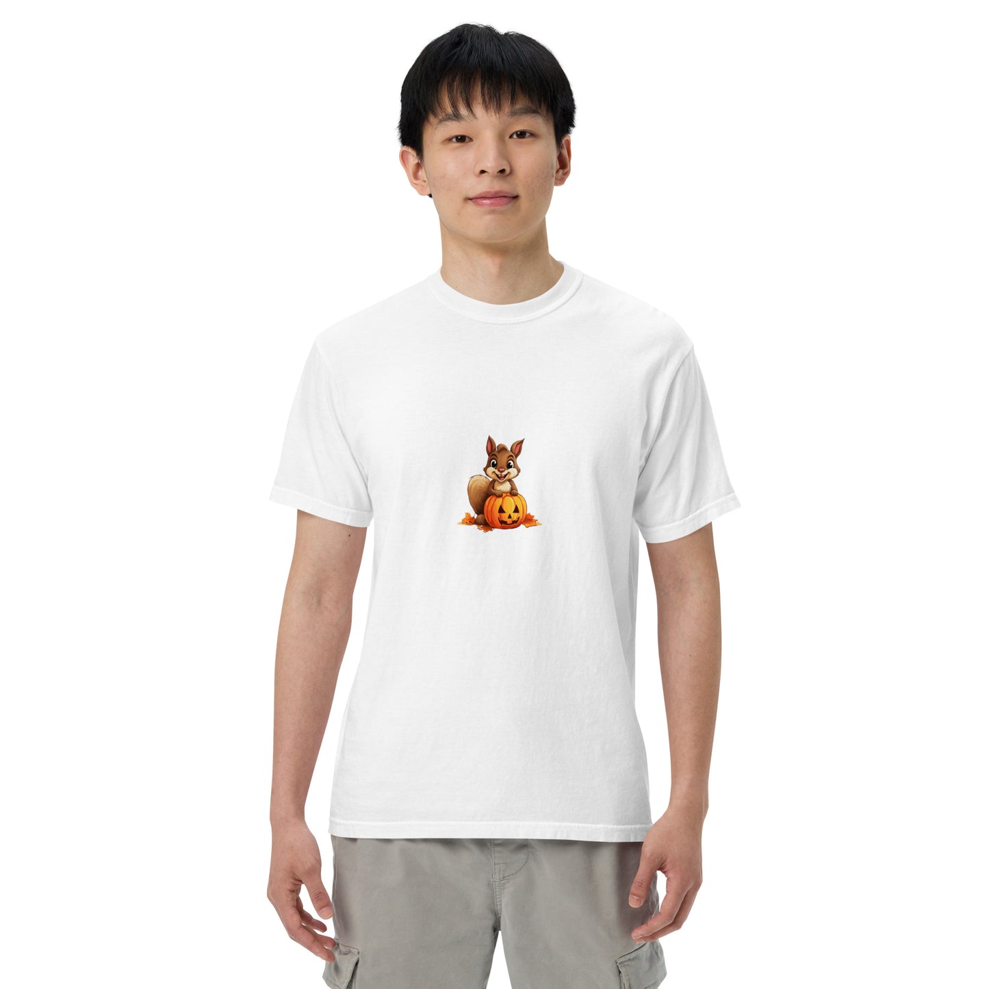 Halloween Squirrell Adult garment-dyed heavyweight t-shirt