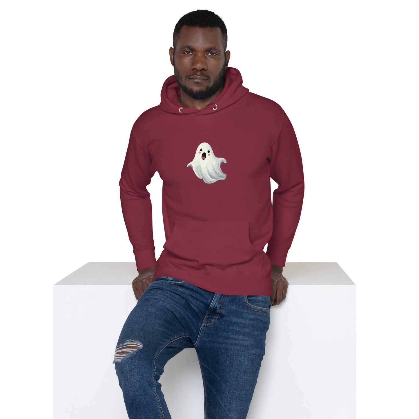Ghost Halloween Adult Hoodie