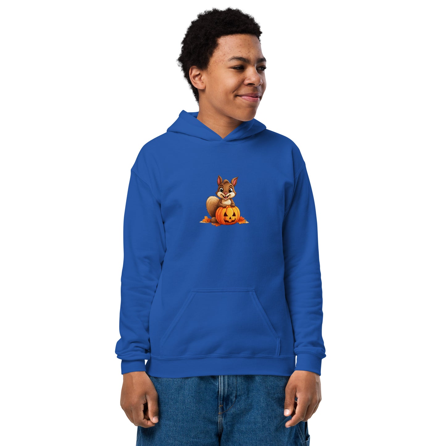 Halloween Squirrell Youth heavy blend hoodie