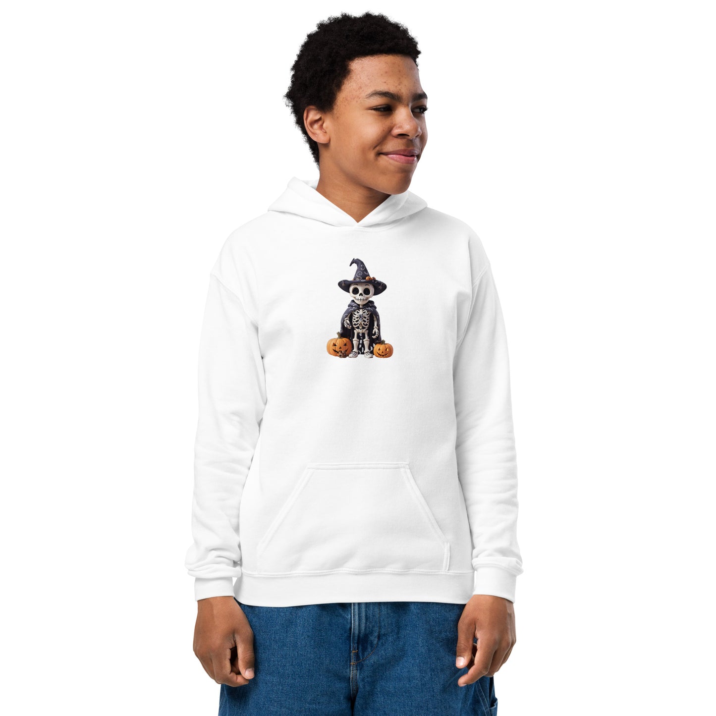 Cute Skeleton Halloween Youth hoodie