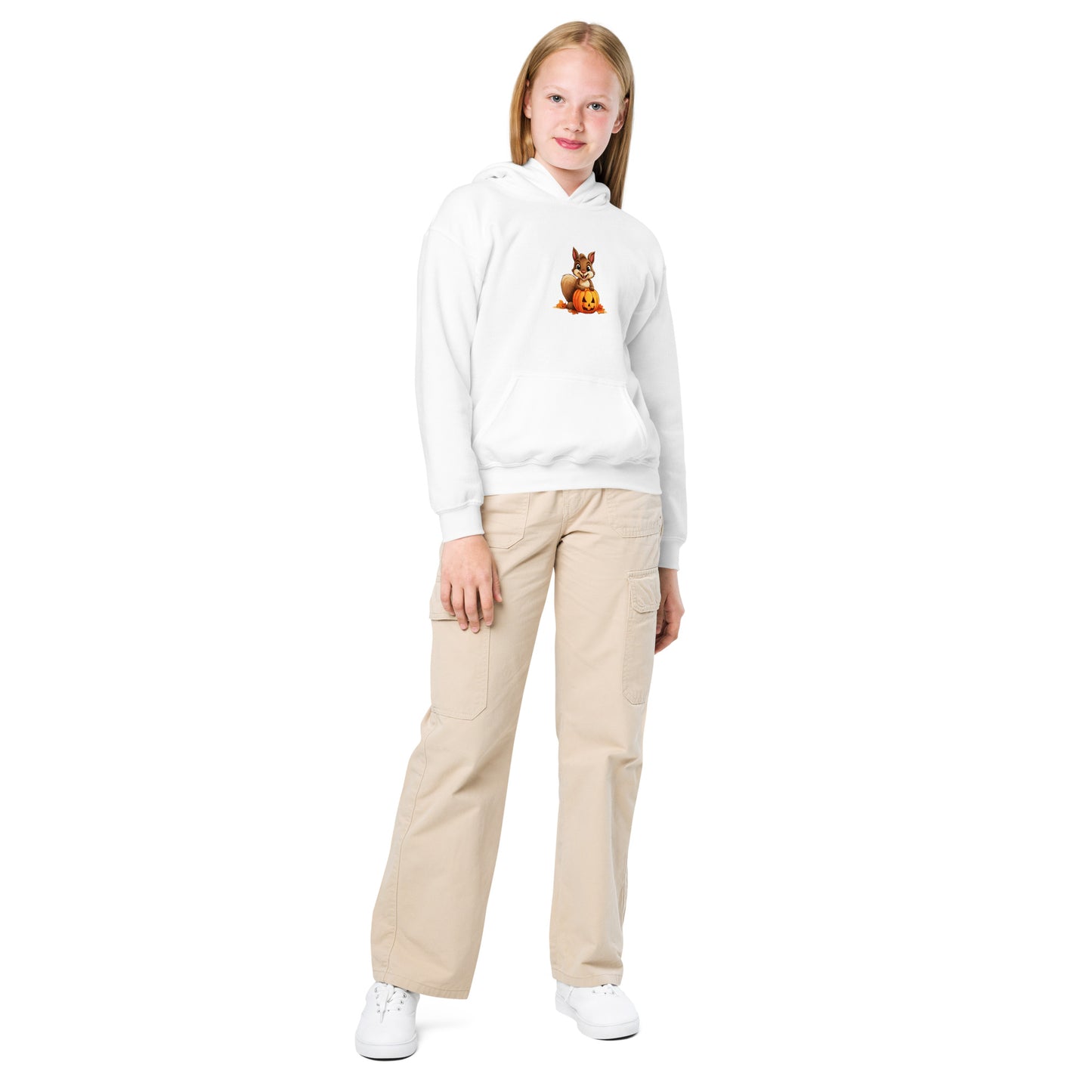 Halloween Squirrell Youth heavy blend hoodie