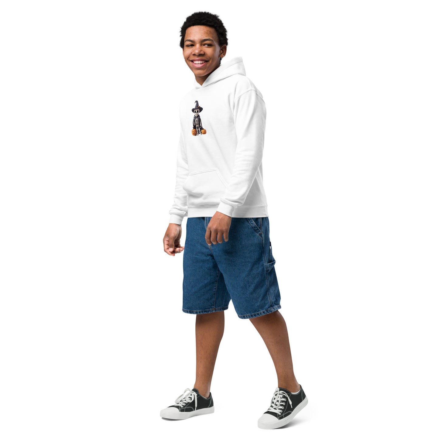 Cute Skeleton Halloween Youth hoodie