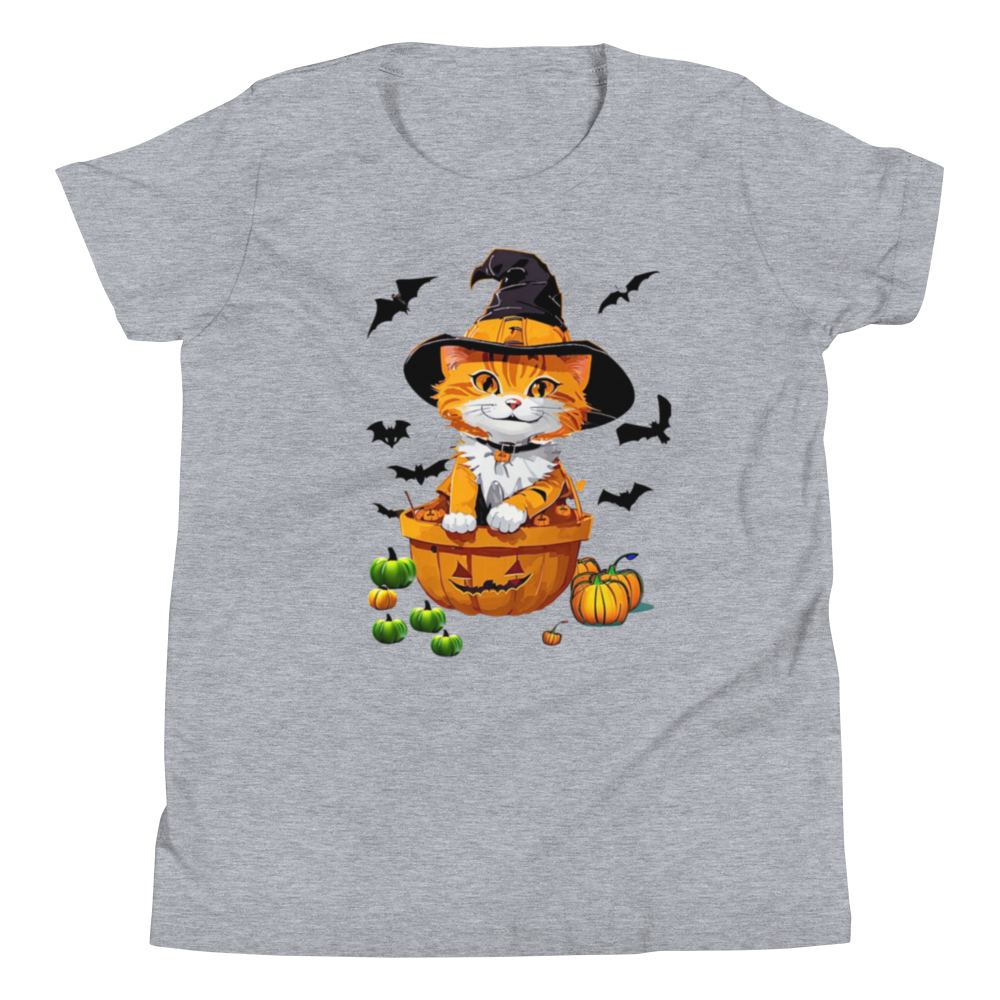 Halloween Kitty Youth Short Sleeve T-Shirt