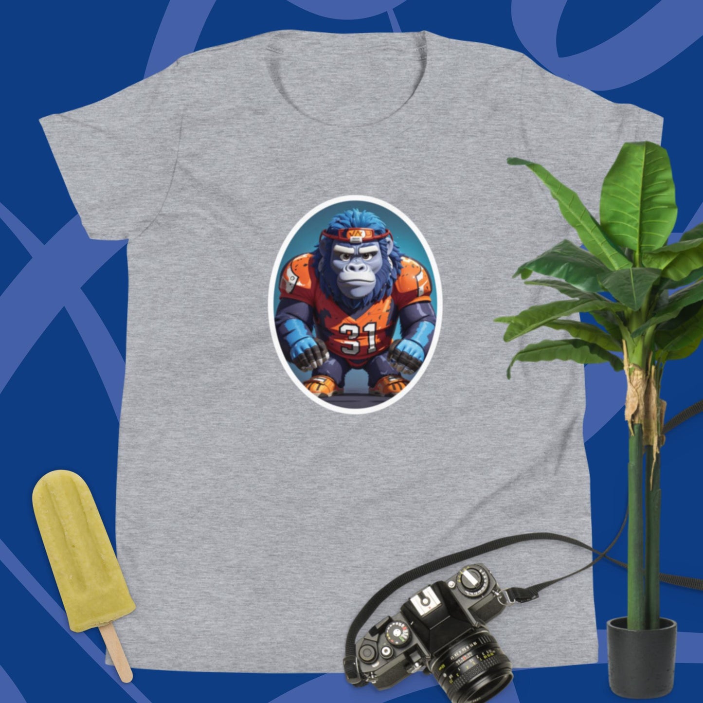 Football Gorilla Youth Short Sleeve T-Shirt