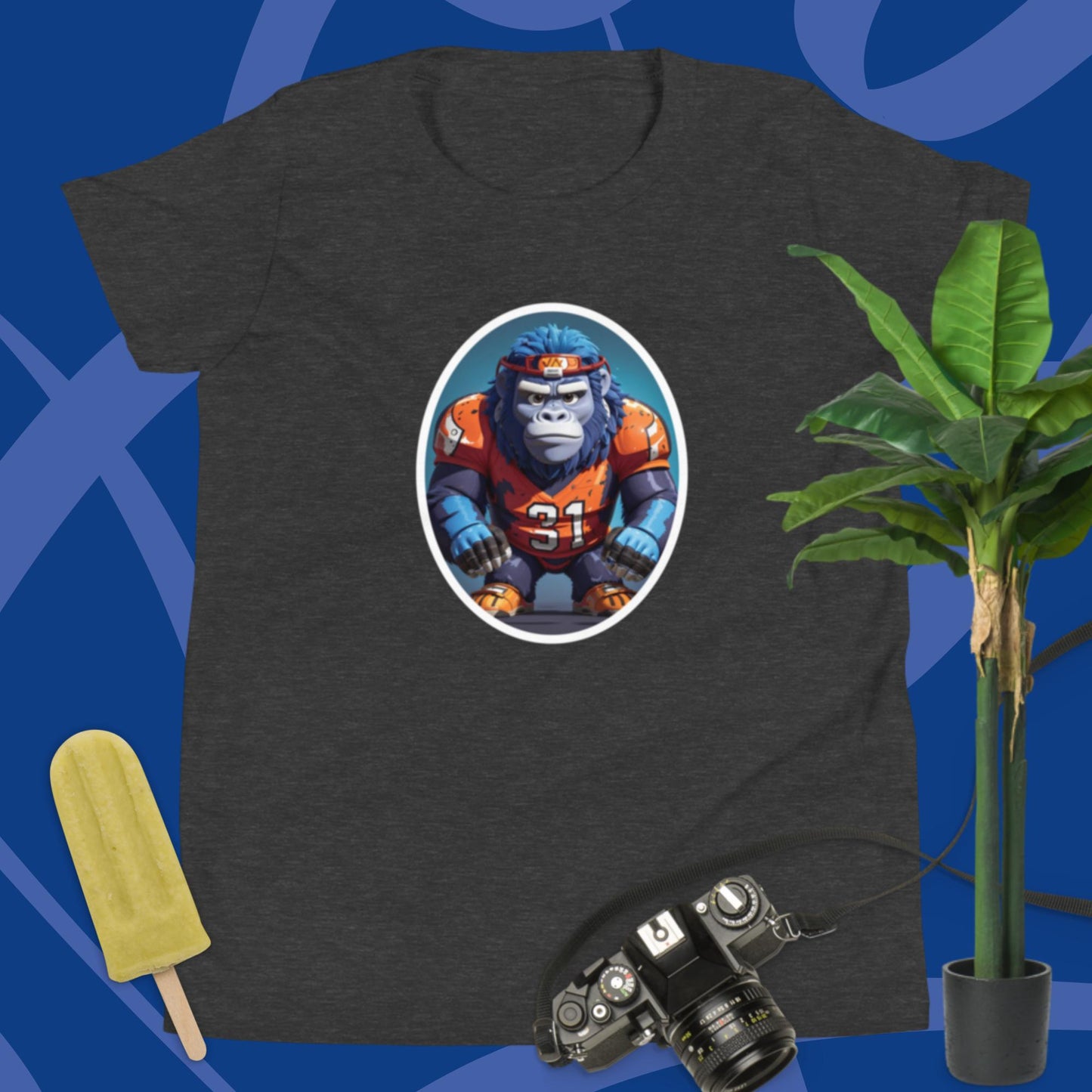 Football Gorilla Youth Short Sleeve T-Shirt