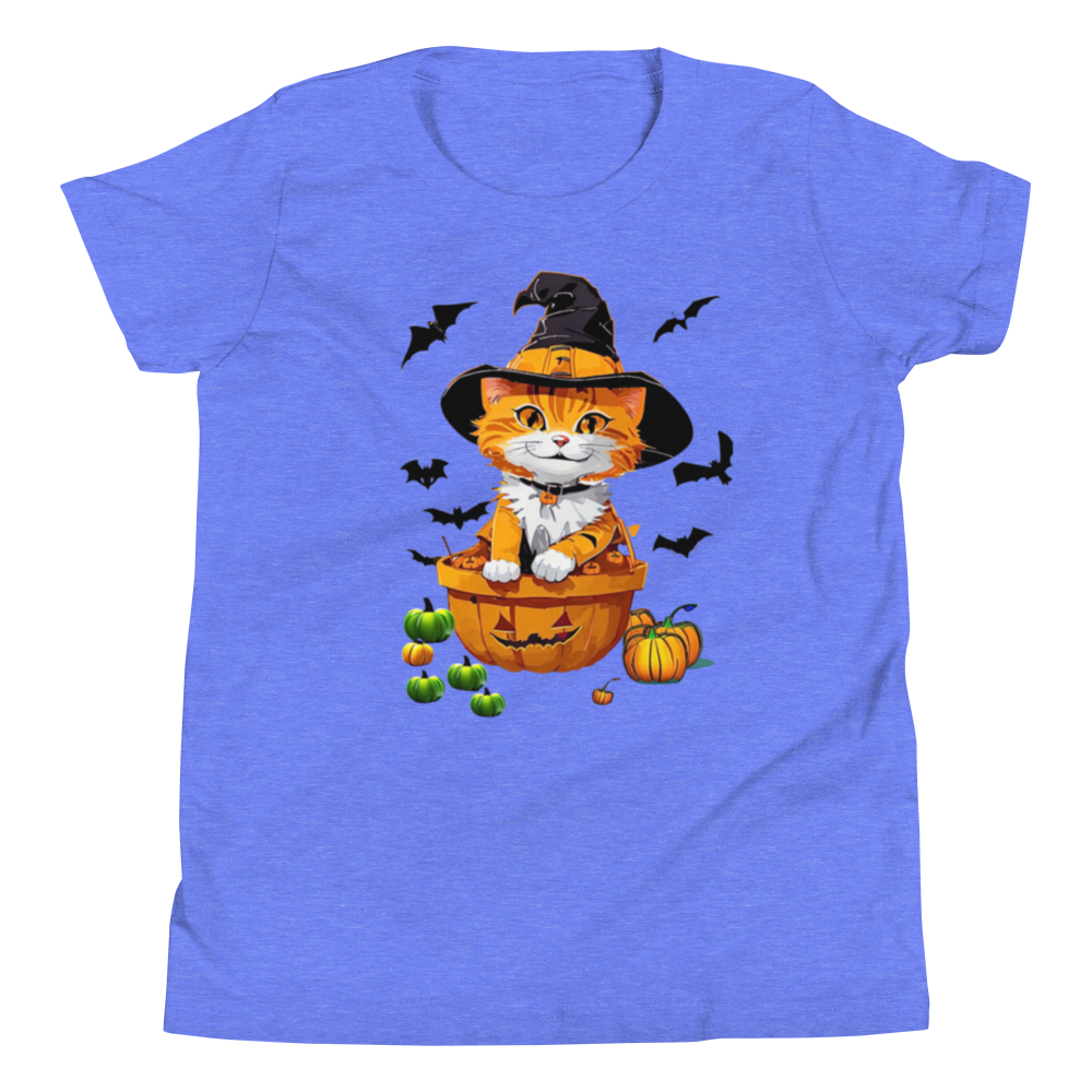 Halloween Kitty Youth Short Sleeve T-Shirt