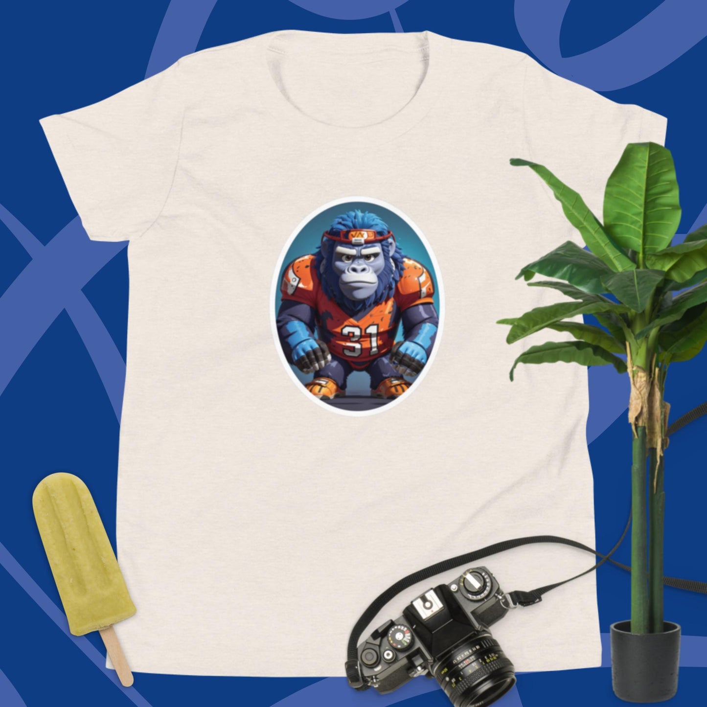 Football Gorilla Youth Short Sleeve T-Shirt