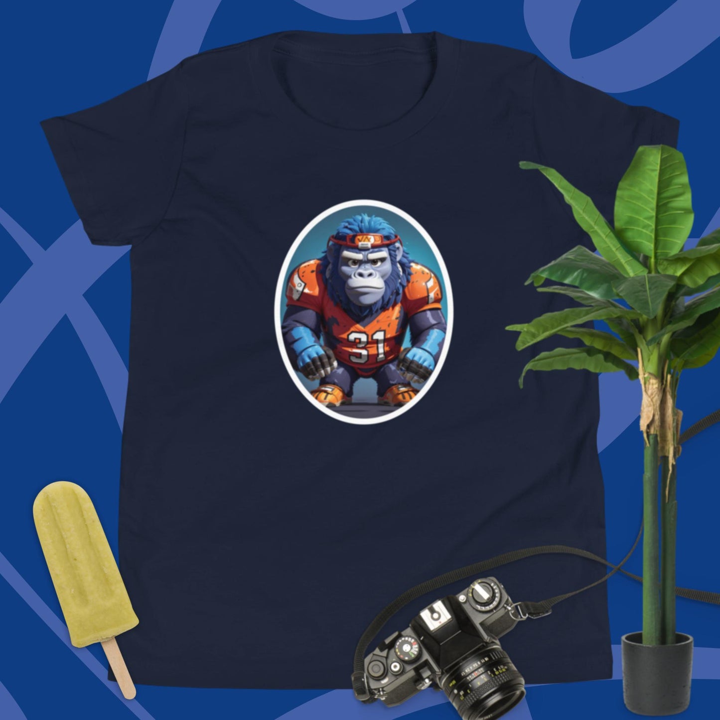 Football Gorilla Youth Short Sleeve T-Shirt