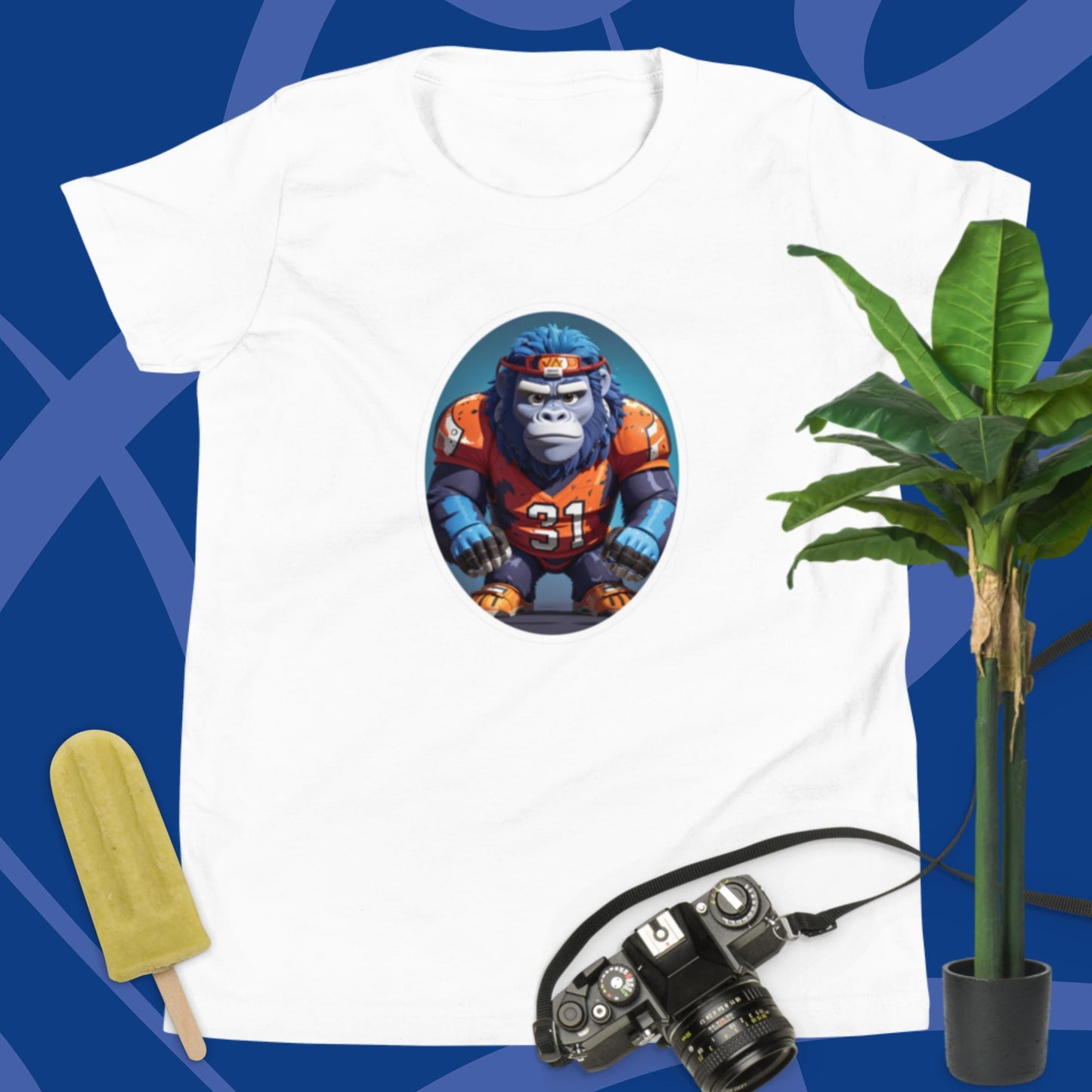 Football Gorilla Youth Short Sleeve T-Shirt