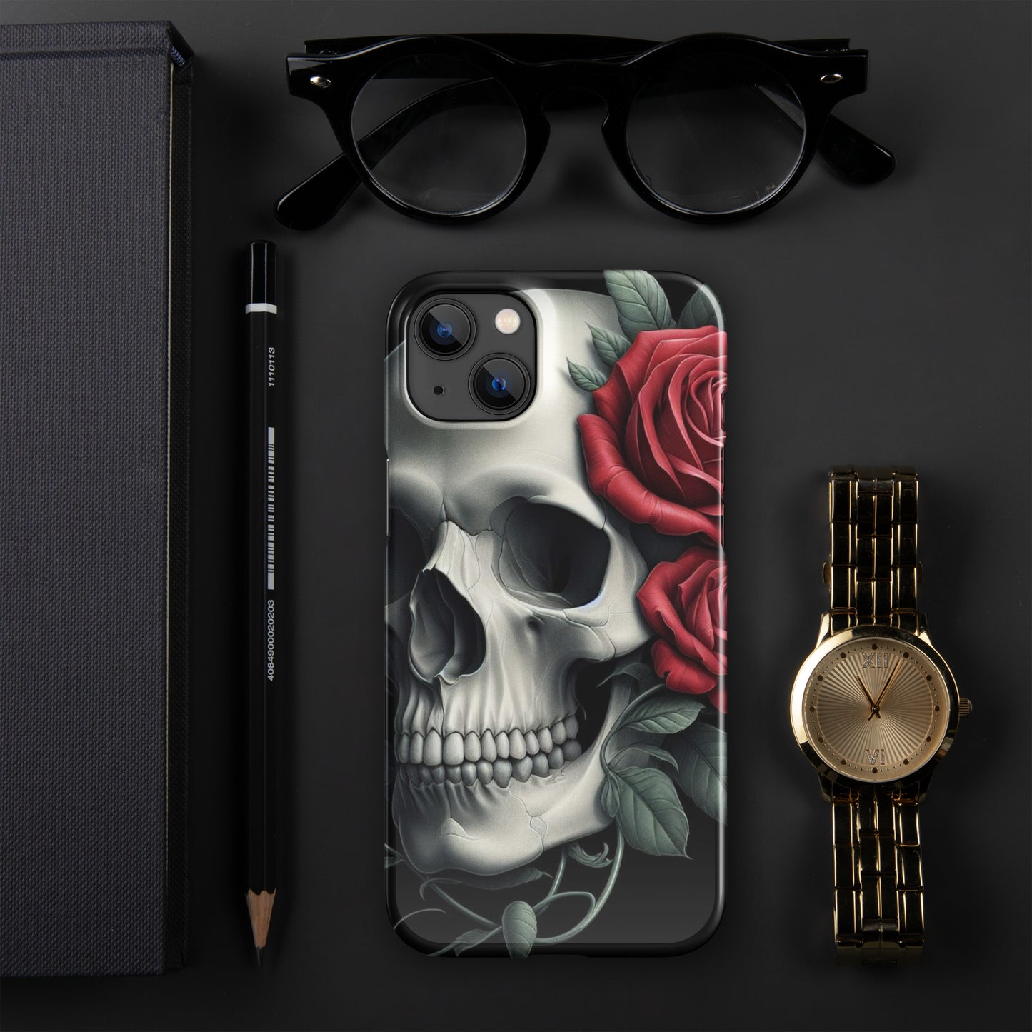 Skull and Rose Snap case for iPhone®