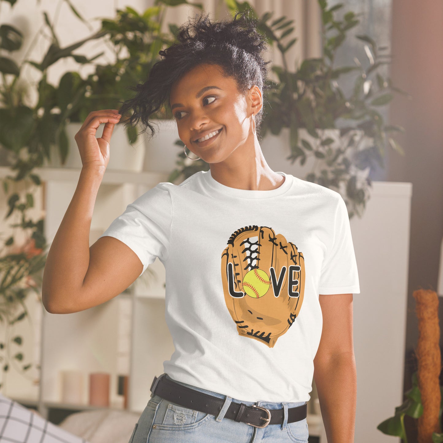 Love Softball Short-Sleeve Unisex T-Shirt