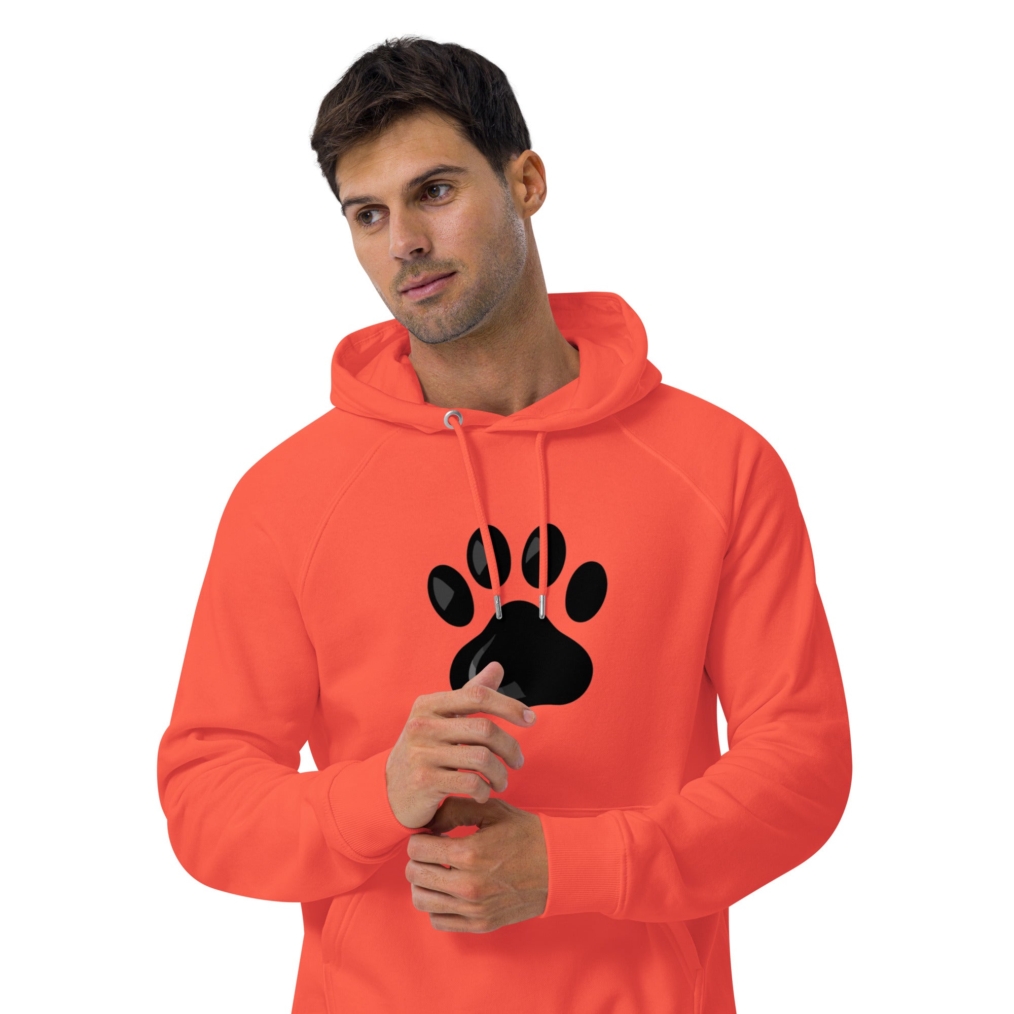 Anxious Bulldogs Unisex online eco raglan hoodie