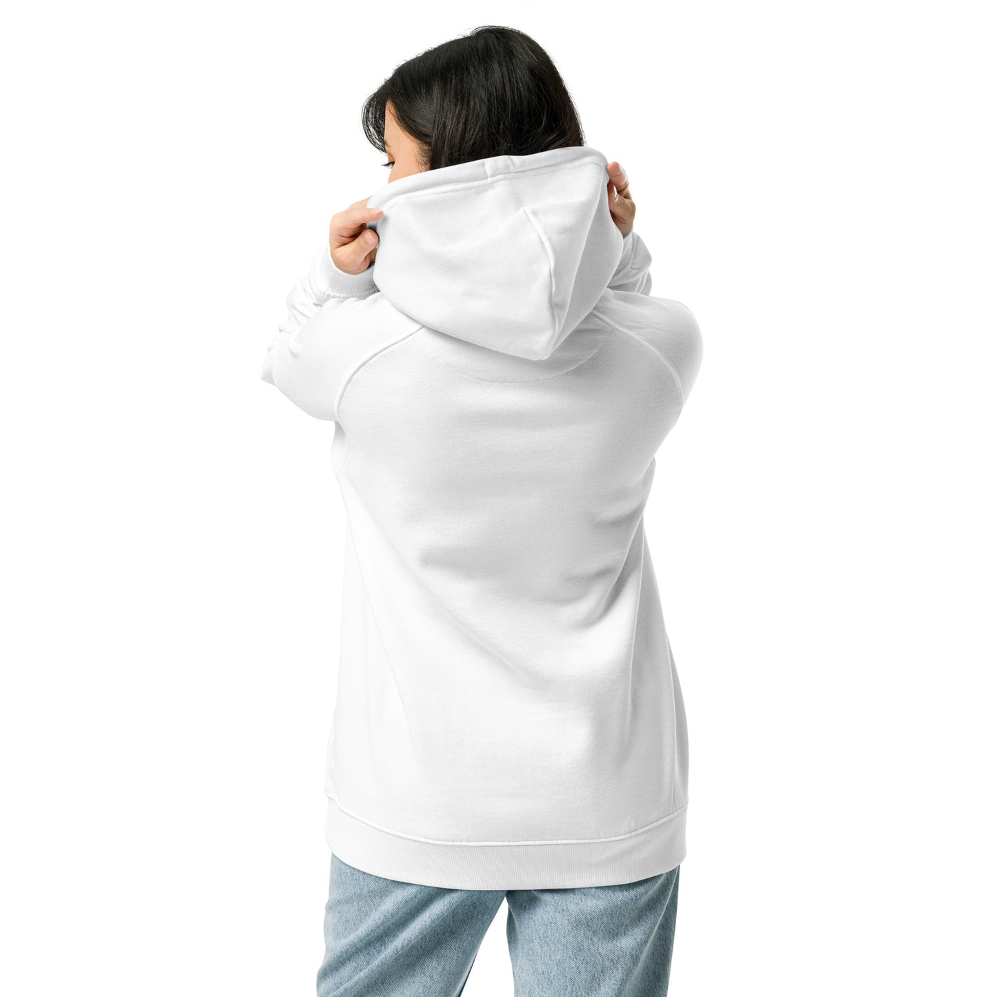 Paw Print Unisex eco raglan hoodie