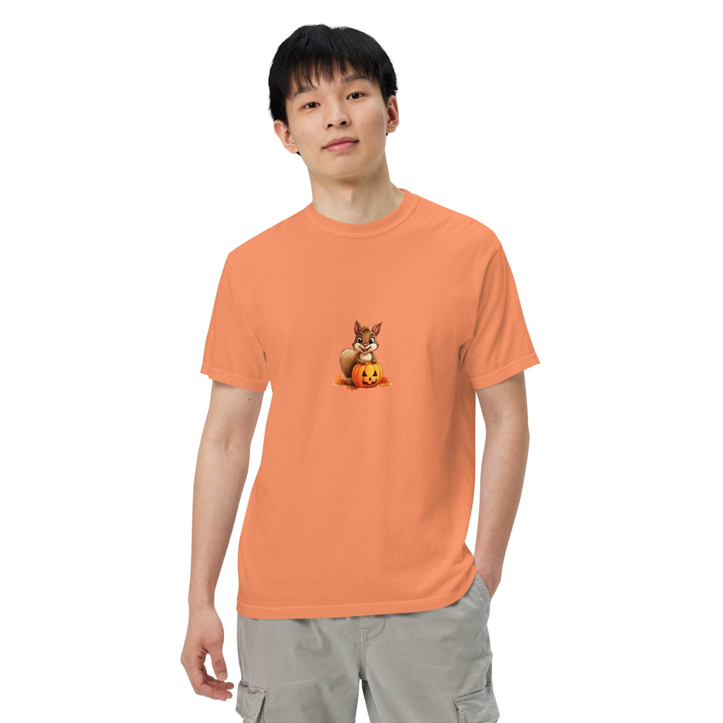 Halloween Squirrell Adult garment-dyed heavyweight t-shirt