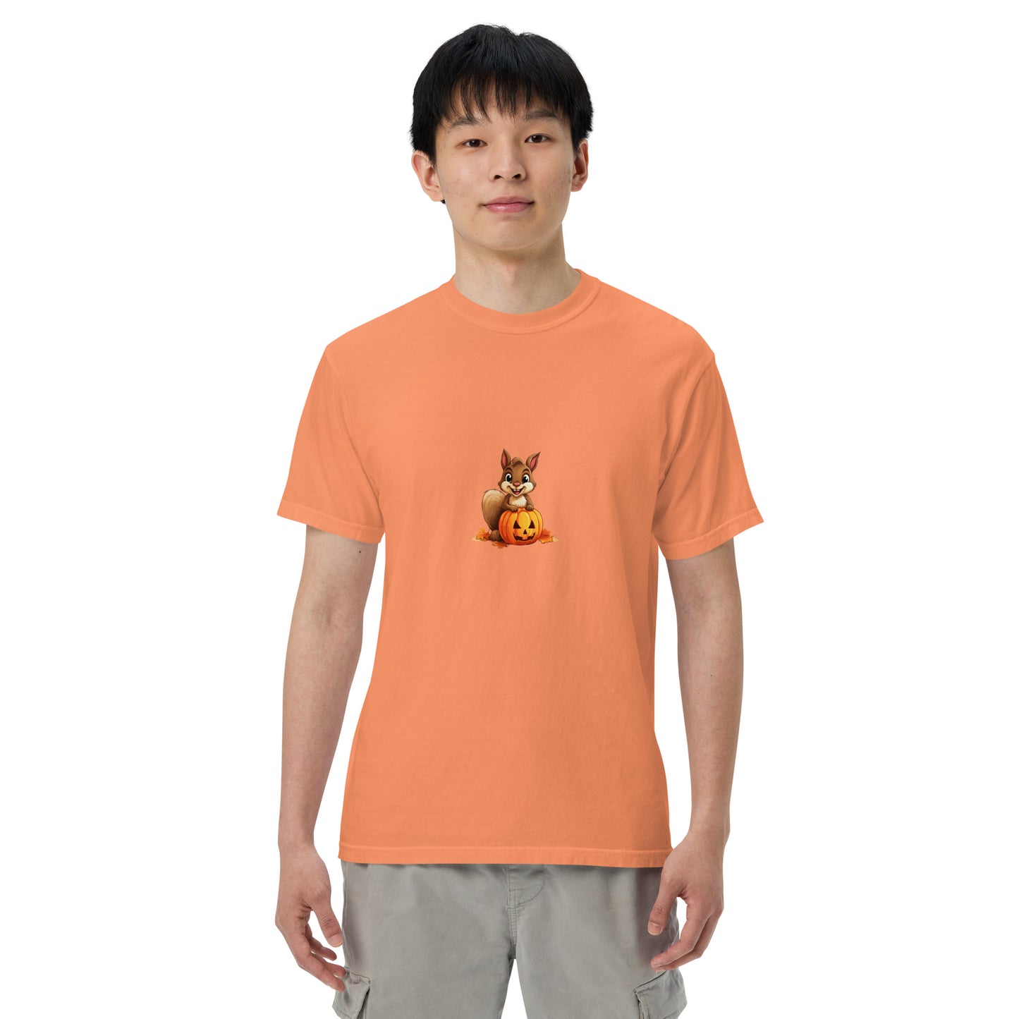 Halloween Squirrell Adult garment-dyed heavyweight t-shirt