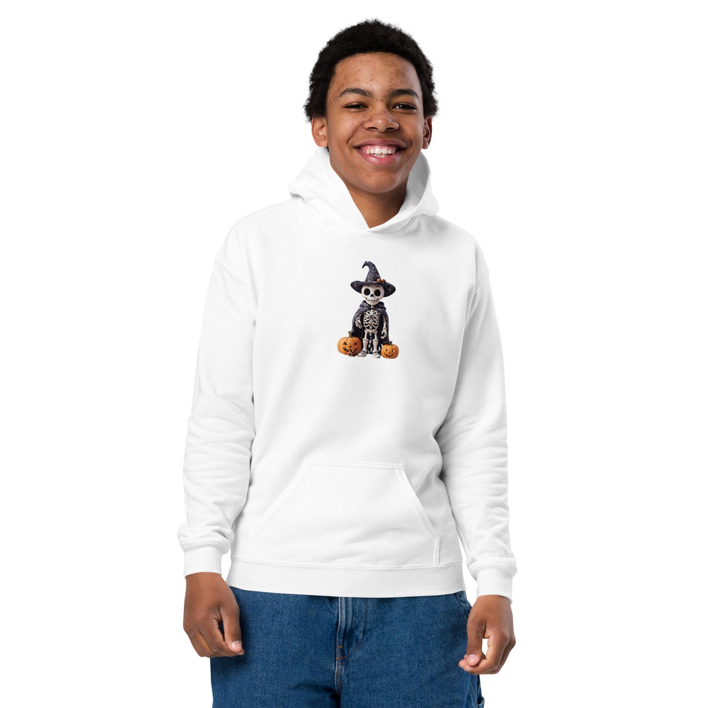 Cute Skeleton Halloween Youth hoodie